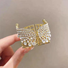 Rhinestone Ponytail Hair Clip Barrette Claw Accessory for Women and Girls