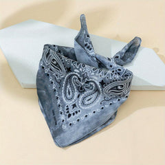 1pc 54 Paisley Print Bandana Tie Dye Western Cowgirl Cowboy Neckerchief