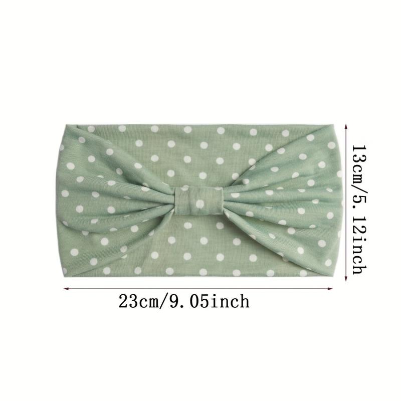 Polka Dot Knot Headband Hairband Boho Sports Yoga Headscarf