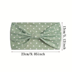 Polka Dot Knot Headband Hairband Boho Sports Yoga Headscarf