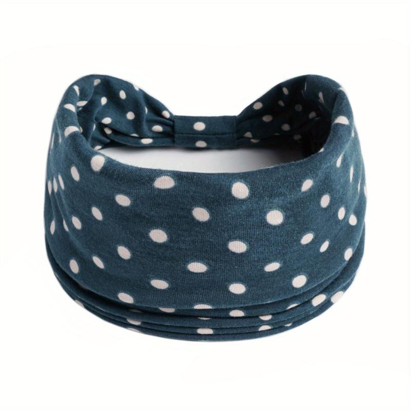 Polka Dot Knot Headband Hairband Boho Sports Yoga Headscarf