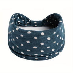 Polka Dot Knot Headband Hairband Boho Sports Yoga Headscarf