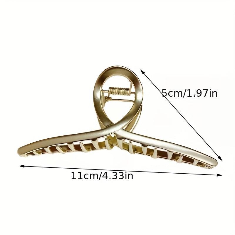 3pcs Large Metal Hair Claw Back Head Hair Clip Vintage