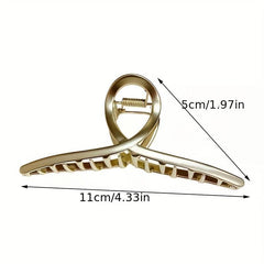 3pcs Large Metal Hair Claw Back Head Hair Clip Vintage