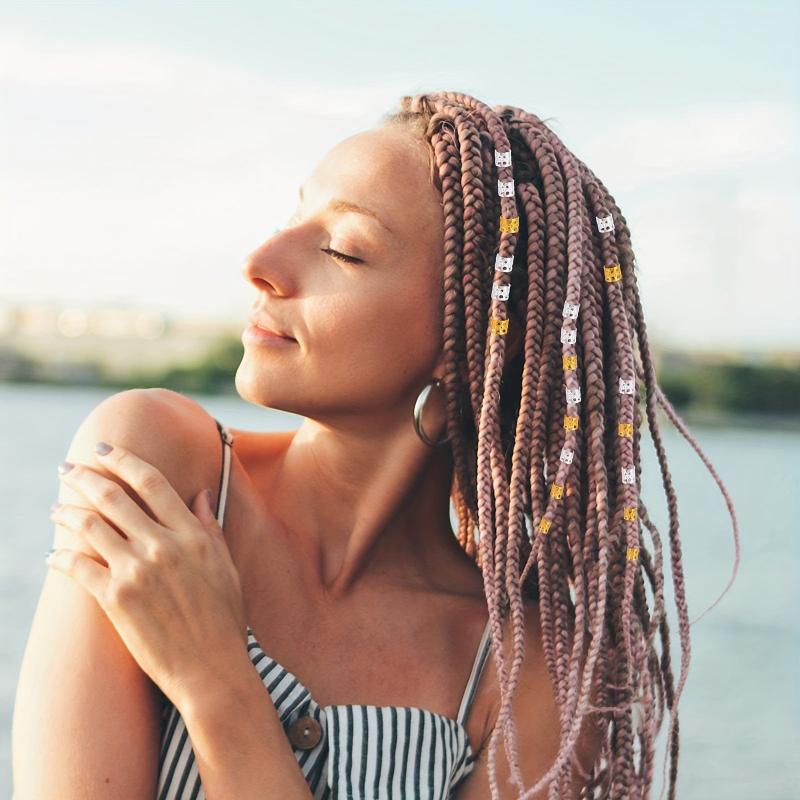 100pcs Dreadlocks Beads Hair Braid Rings Clips Colorful Dreadlocks Hair Ring