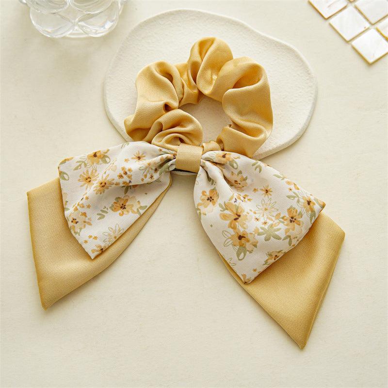Boho Floral Scarf Scrunchies Hair Ribbons Hair Ties