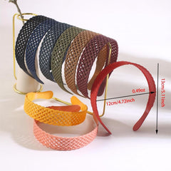 5pcs Frosted Matte Sweet Head Hoop Non slip Wide Brim Headdress
