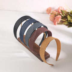5pcs Frosted Matte Sweet Head Hoop Non slip Wide Brim Headdress