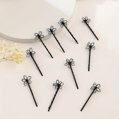 10pcs Flower Hair Clip Bobby Pin Hair Accessories