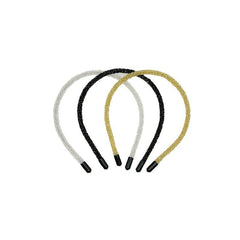 3PCS Crystal Beaded Hair Band Sparkly Headbands