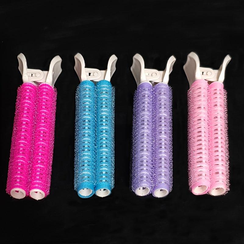 5pcs No Heat Hair Curler Rollers Clips Washable Reusable Portable Hair Root Clip