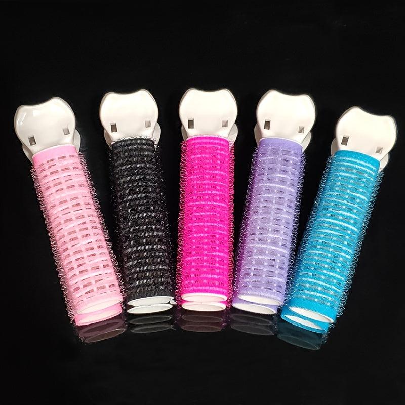 5pcs No Heat Hair Curler Rollers Clips Washable Reusable Portable Hair Root Clip