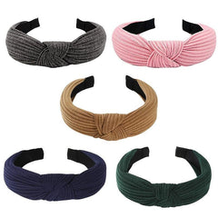 Knotted Hairband Knitted Fabric Headband Yoga Running Workout Hair Accessories