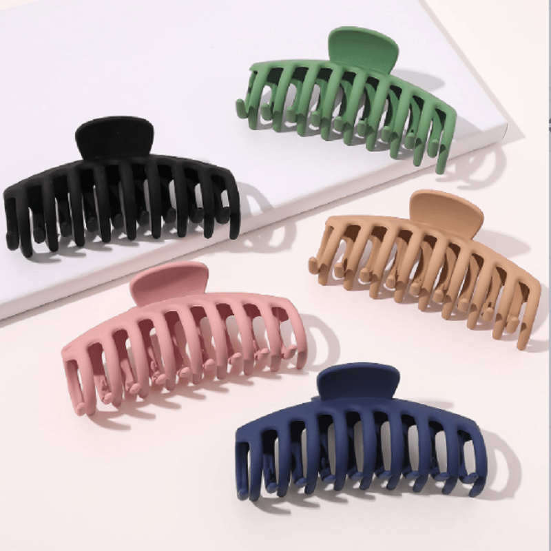 5pcs Large Claw Hair Clips No Slip Strong Hold Big Hair Claw Banana Hair Clips