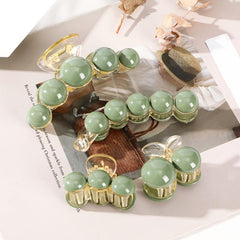 Acetate Green Hair Claw Clip Hair Accessories