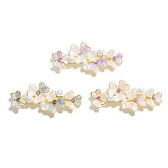 Daisy Rhinestone Faux Pearl Flower Hair Clip Barrette Women Hair Accessory