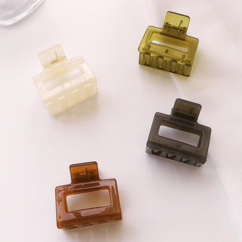 Acrylic Hair Clips For Thick & Thin Hair, Non-slip Square Hair Claw Clips