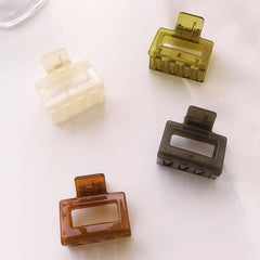 Acrylic Hair Clips For Thick & Thin Hair, Non-slip Square Hair Claw Clips