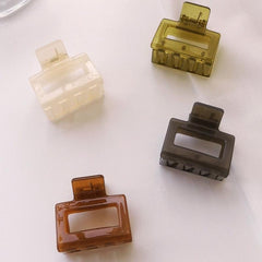Acrylic Hair Clips For Thick & Thin Hair, Non-slip Square Hair Claw Clips