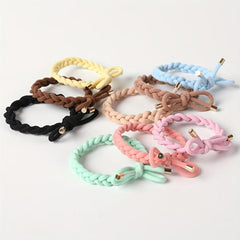 5Pcs High Stretch Hair Tie Elastic Brim Bundle Hair Rope