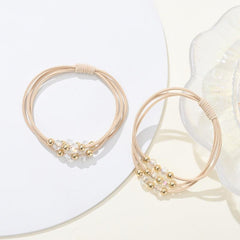 2pcs Bracelet Hair Ties Decorative Ponytail Holders Elastic Hair Bands
