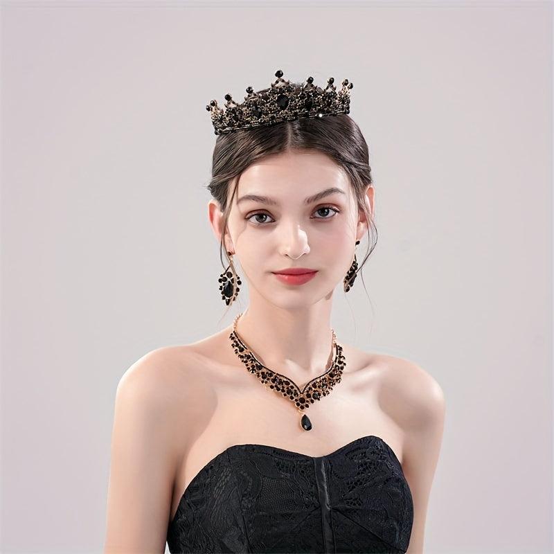 Crystal Rhinestone Wedding Headband Princess Crown Party Hair Accessories