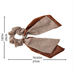 Retro Boho Floral Scarf Hair Scrunchies