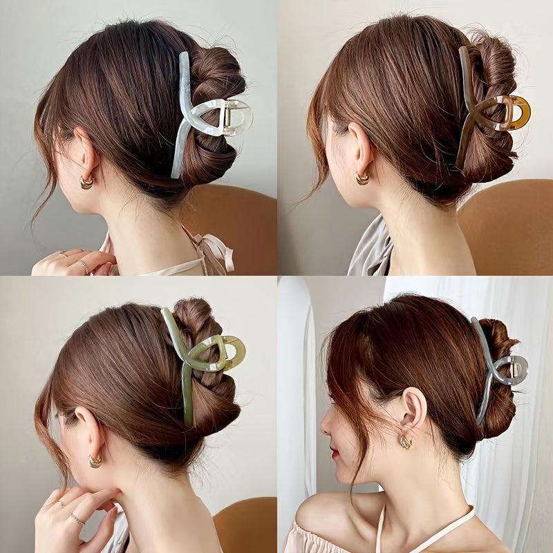 Oversize Hair Claw Clip Resin Non Slip Strong Hold Grip Thick Hair Accessories