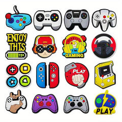 17pcs Game Series Shoe Charms For Clogs - Shoe Decoration Charms For Kids