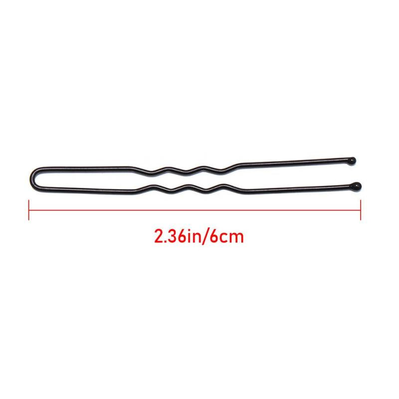 50 Pcs U Shaped Hairpins Metal Barrettes Bridal Hairstyle Tools