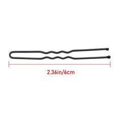 50 Pcs U Shaped Hairpins Metal Barrettes Bridal Hairstyle Tools