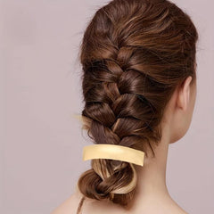 Glossy Metal Barrette Rectangle French Barrette For Hairstyle Women Girls