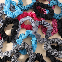 6pcs Satin Elastic Hair Scrunchies Silk Hair Ties Ponytail Holders Women Girls