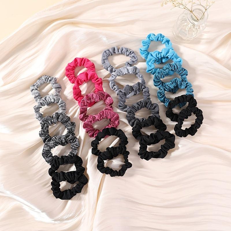 6pcs Satin Elastic Hair Scrunchies Silk Hair Ties Ponytail Holders Women Girls