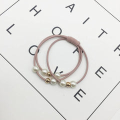 Pearl Elastic Hair Bands for Women - Beauty Care Hair Ties