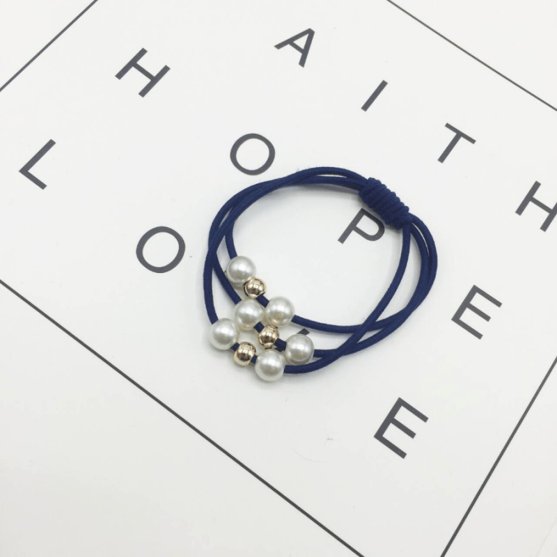 Pearl Elastic Hair Bands for Women - Beauty Care Hair Ties