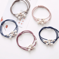 Pearl Elastic Hair Bands for Women - Beauty Care Hair Ties