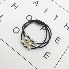 Pearl Elastic Hair Bands for Women - Beauty Care Hair Ties
