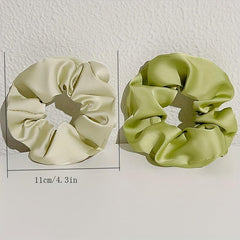 8pcs Large Satin Scrunchie Hair Tie Silky Hair Rope Female Hair Accessories