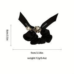 Camellia Hair Tie French Retro Ponytail Hair Rope