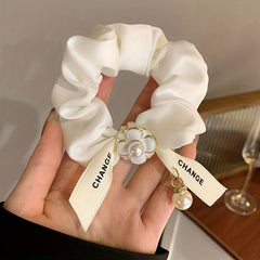 Camellia Hair Tie French Retro Ponytail Hair Rope
