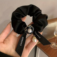 Camellia Hair Tie French Retro Ponytail Hair Rope