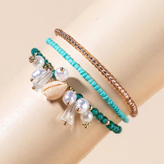 Bohemian Bead Bracelets for Women, Stackable Stretch Friendship Jewelry