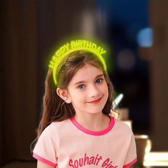 Birthday Luminous Headband Non slip Head Hoop Tiara Headdress