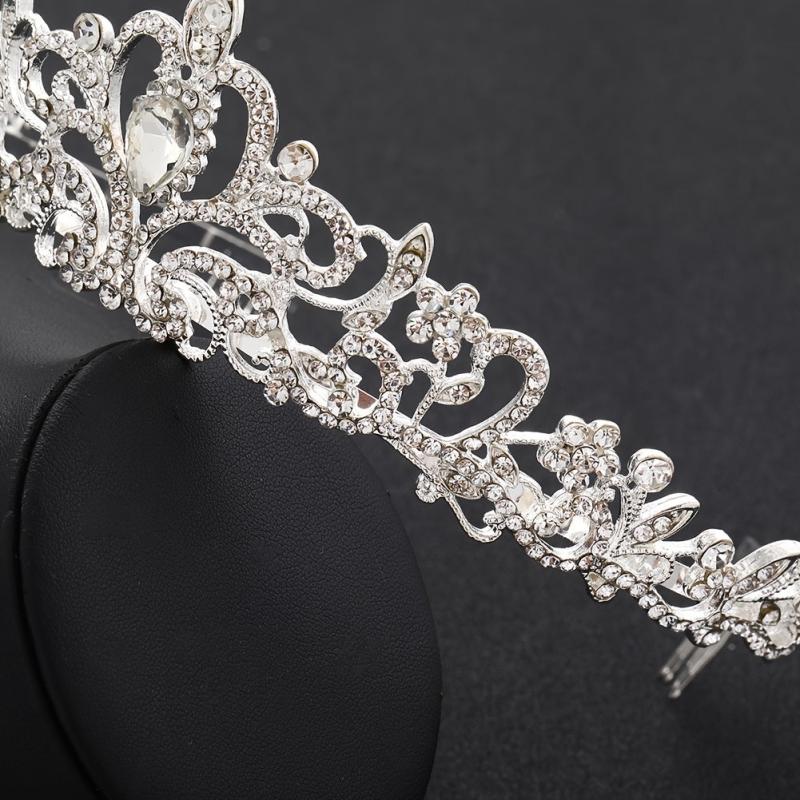 Crystal Tiara for Women Rhinestone Crown for Weddings Birthdays Quinceanera