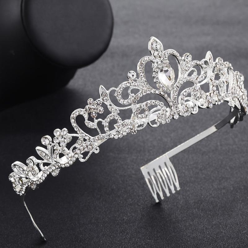 Crystal Tiara for Women Rhinestone Crown for Weddings Birthdays Quinceanera