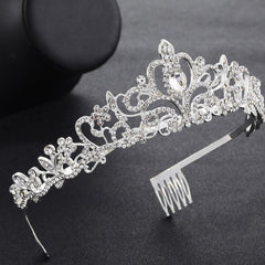 Crystal Tiara for Women Rhinestone Crown for Weddings Birthdays Quinceanera