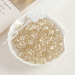 160pcs Clear Hair Beads Dreadlock Braids Rings Resin Cuffs Loc Hair Jewelr