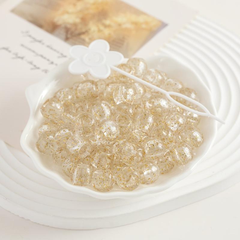160pcs Clear Hair Beads Dreadlock Braids Rings Resin Cuffs Loc Hair Jewelr