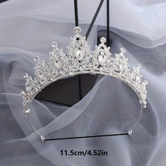 Crystal Bridal Princess Crown Wedding Tiara Rhinestone Hair Band